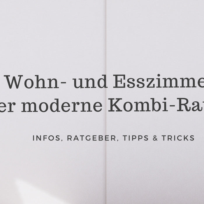 Wohn-Esszimmer: der moderne Kombi-Raum