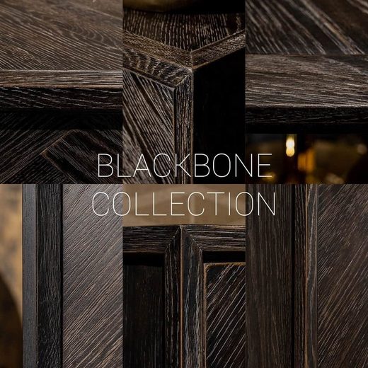 Sideboard Blackbone gold 4-Türen